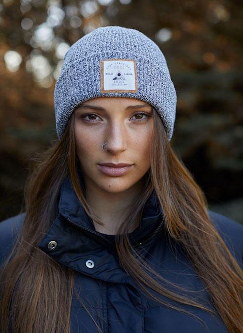 Organic Cotton Urban White & Middle Gray Beanie