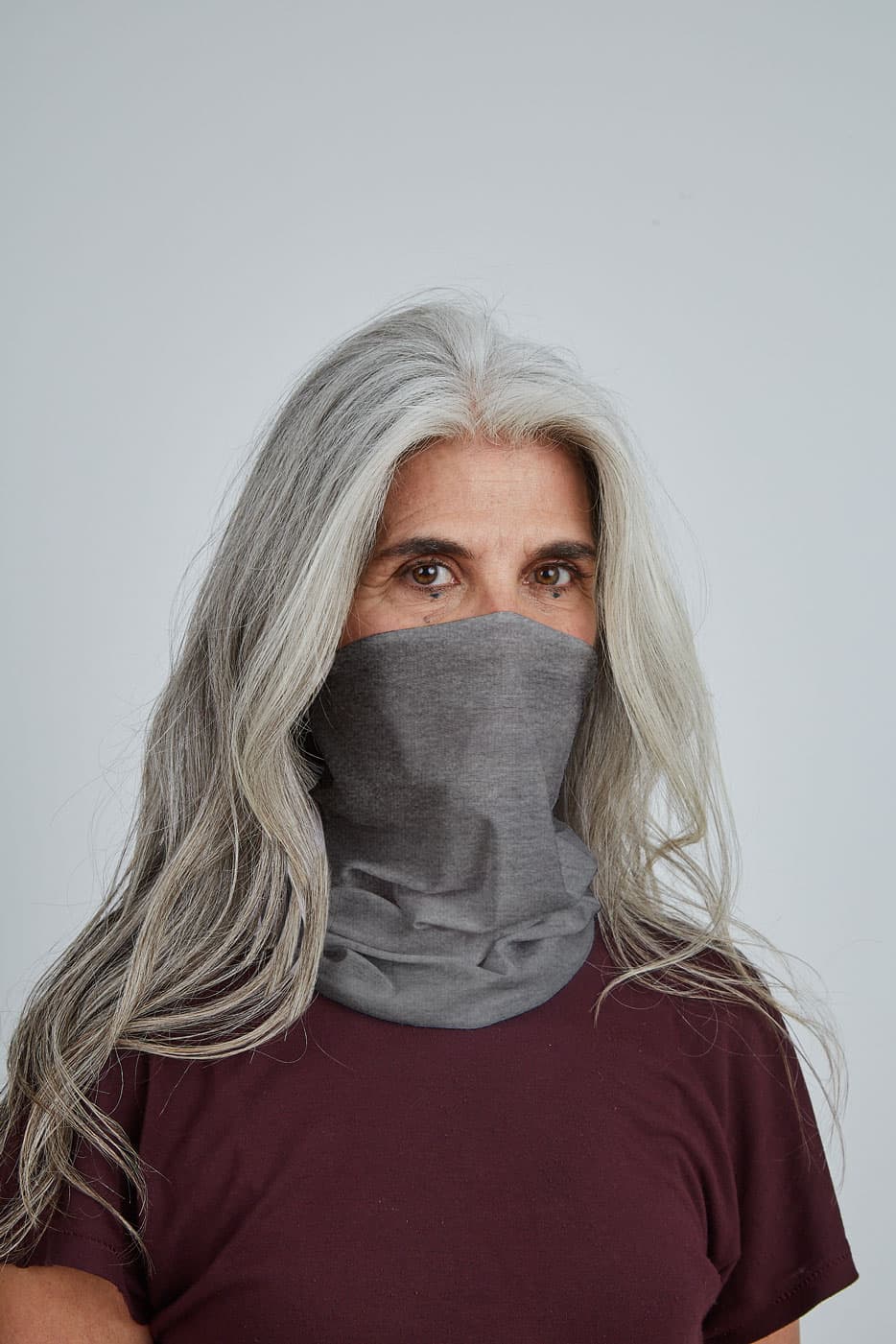 Merino Wrap Gray Melange